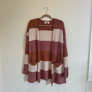 Cato Multicolor Striped Cardigan